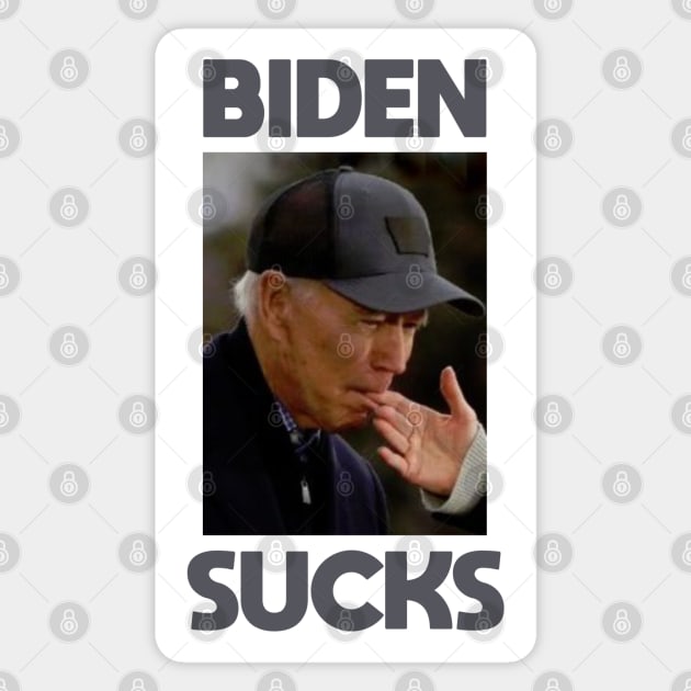 Biden Sucks Magnet by Dale Preston Design